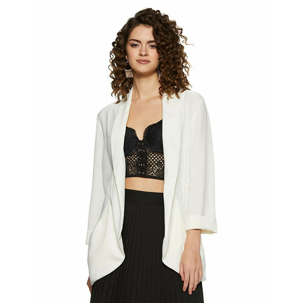Forever 21 Open-Front Crepe Blazer - Picture 5 of 9
